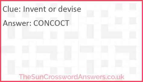 devise crossword clue.